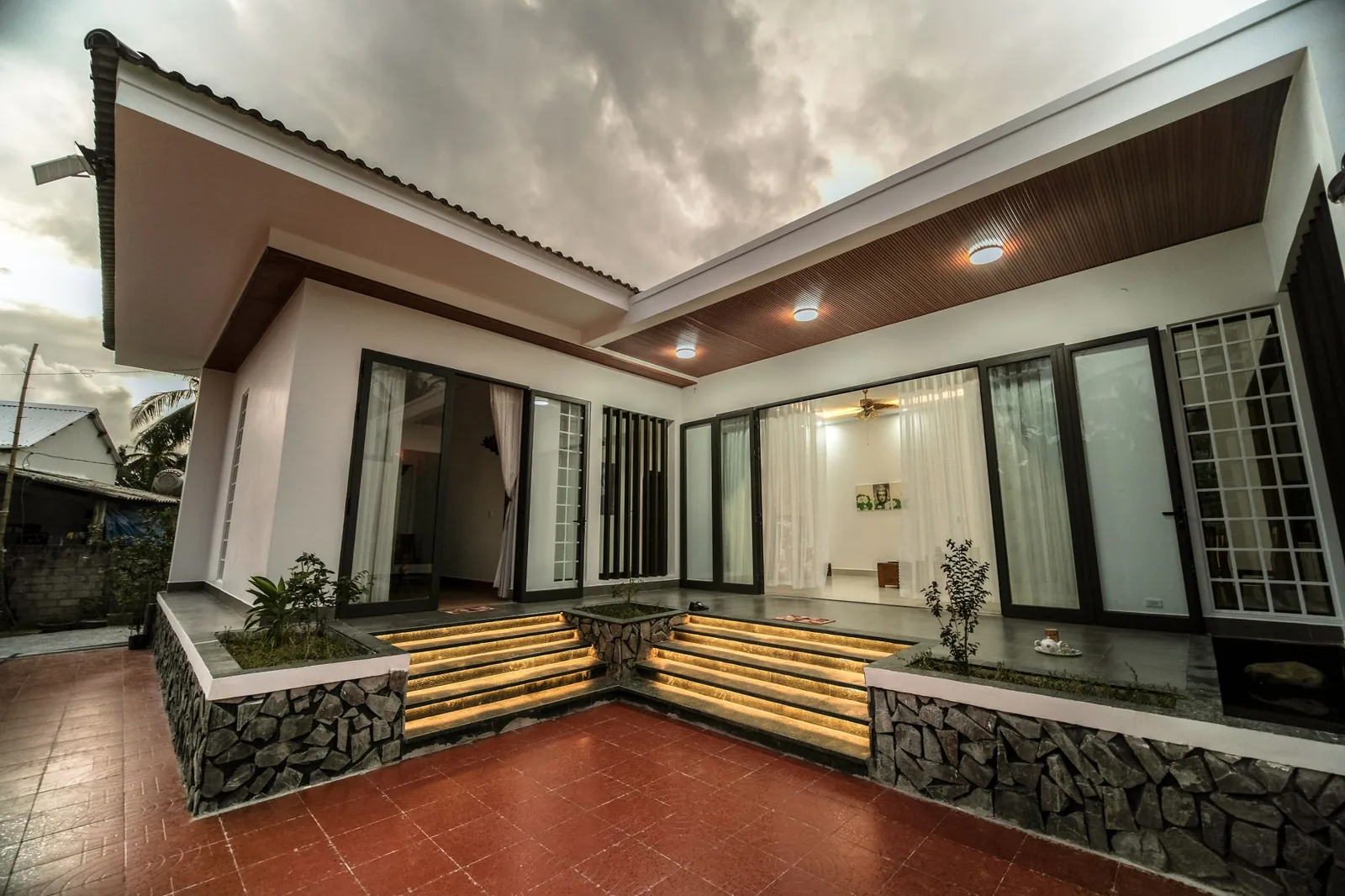 one story house exterior design ideas